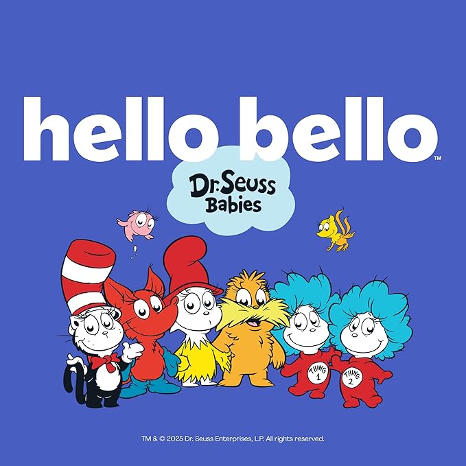 Hello Bello Dr. Seuss Babies Premium Diapers, Size 5, 48 Count: Softness & Protection for Sensitive Skin