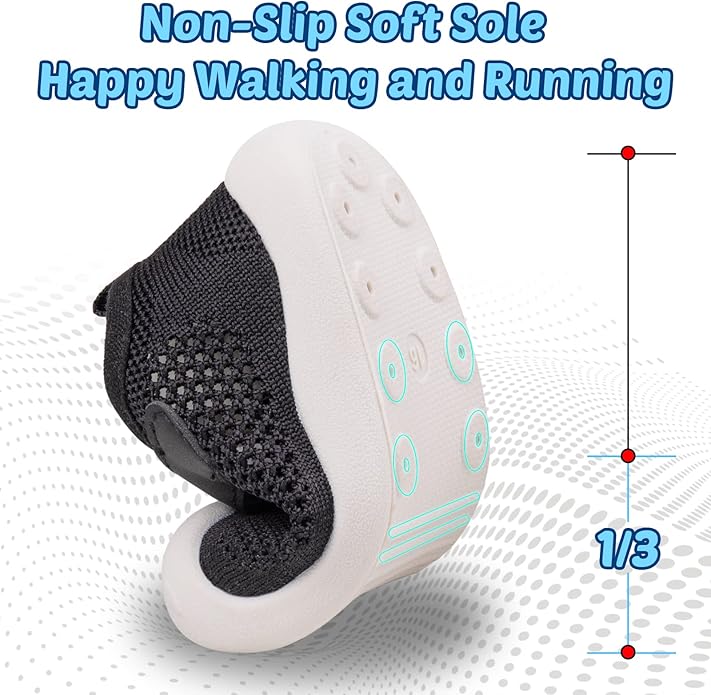 Baby First-Walking Shoes 1-4 Years Kid Shoes Trainers Toddler Infant Boys Girls Soft Sole Non Slip Cotton Canvas Mesh Breathable Lightweight TPR Material Slip-on Sneakers Outdoor