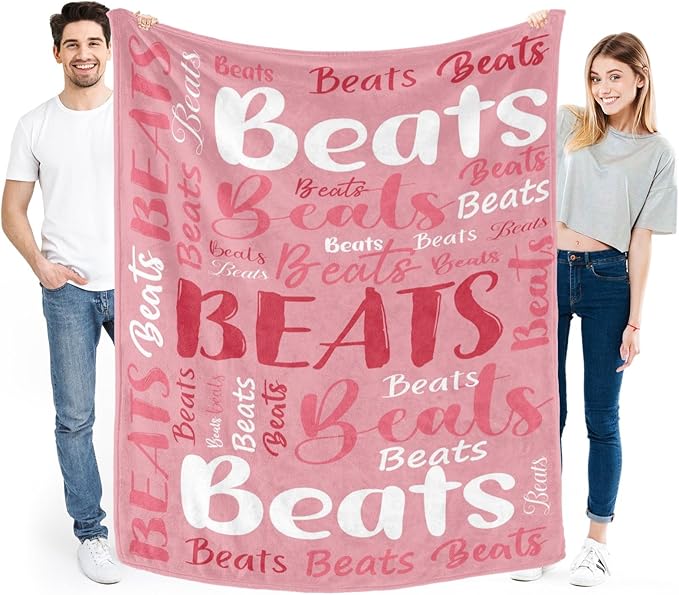 Personalized Custom Baby Blanket with Name for Girls Boys Kids Customized Flannel Blanket for Bed Nursery Room Baby Stroller