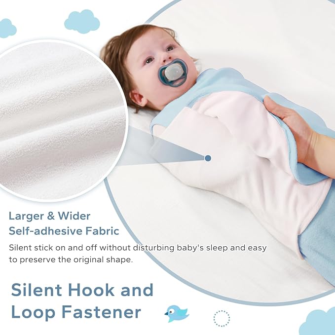 ZIGJOY Swaddle Sleep Sack Newborn 1.5 Tog Fleece Wearable Blanket Baby 0-3 3-6 6-12 Months - Winter Sleeping Sacks Bag