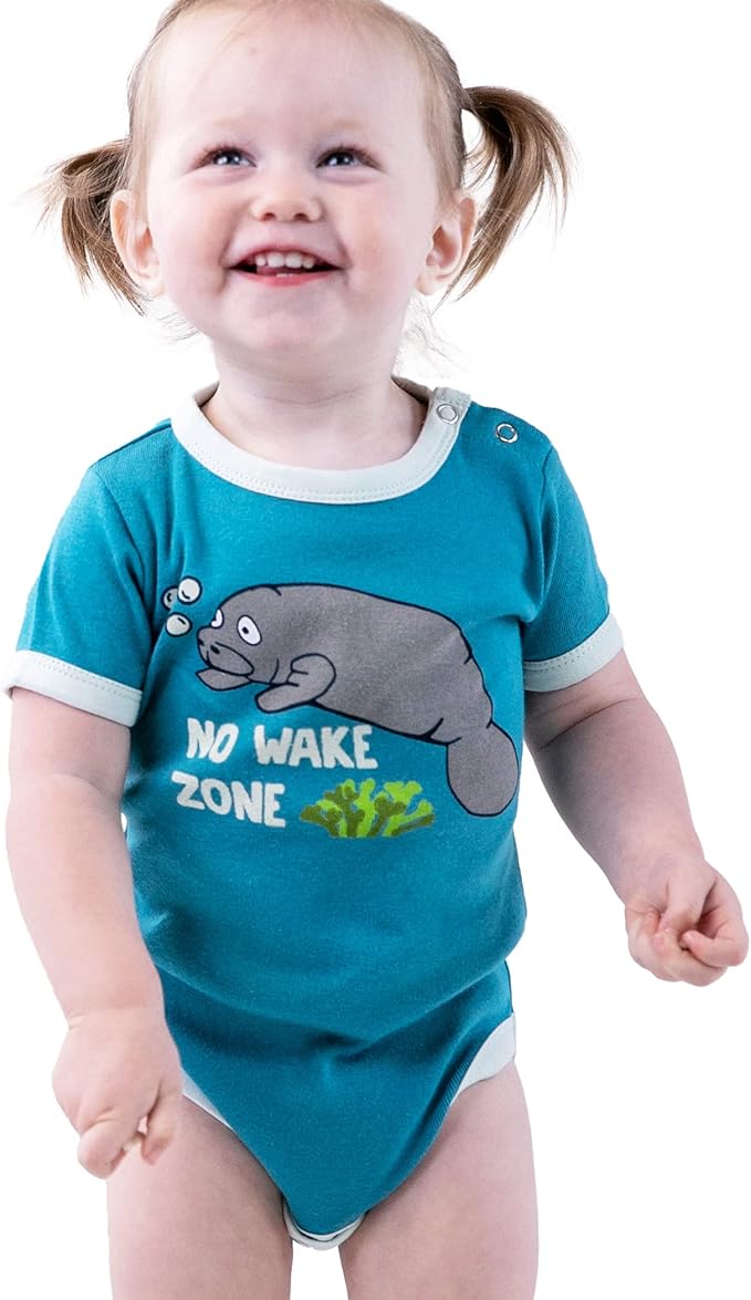Lazy One Cute Unisex Baby Bodysuit, Cute Animal Designs, 6-18 Months