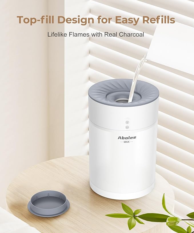 Abolee Humidifiers for Bedroom 4.5L Cool Mist with Essential Oil Diffuser, Humidifier Large Room, 24dB Quiet Air Humificador fit Baby Nursery & Plants, 360° Adjustable, Easy Fill & Cleaning (White)