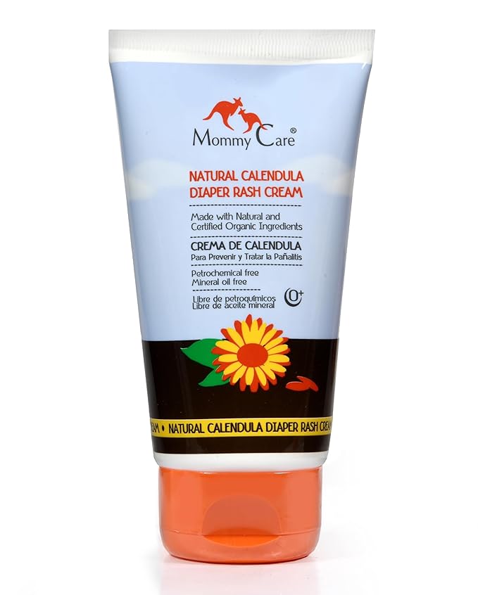 Mommy Care Natural Baby Calendula Diaper Rash Cream - Gentle & Soothing Barrier Paste, Prevents & Relieves Rash 120 ml / 4.06 fl oz