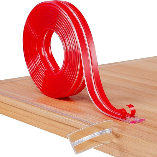BabySafe Edge Protector Strip: Table Corner Guards for Baby Furniture & Fireplace, 3.3ft(1m)