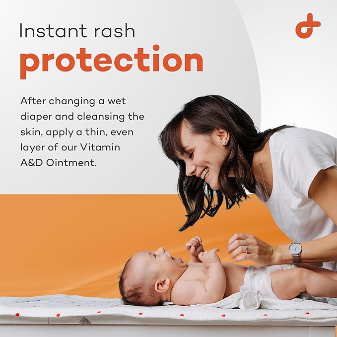 Dealmed A&D Ointment | Diaper Rash Cream for Baby with Vitamins A & D | Moisturizing Skin Protectant | Soothes and Nourishes | Healing Ointment for Dry and Cracked Skin (144 Packets/Box, Case of 6)