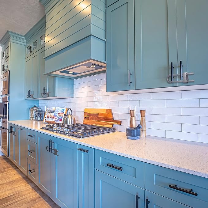 Jetec 10 Pieces Cabinet Locks for Babies, U-Shaped Proofing Drawers Safety Child Locks Adjustable, Easy to Use Childproof Latch for Knob Handle on Kitchen Door Storage Cupboard Closet (Gray)