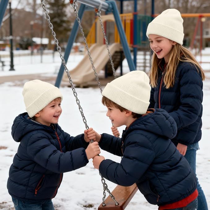 ZOORON Toddler Beanie Baby Kids Beanies Warm Winter Hat Knit Skull Cap for Boys & Girls Soft Children Infant Hat