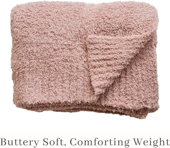SARANONI Bamboni Baby Blanket | Luxury Plush Super Soft Blanket | Breathable Comfy Blankets for Kids and Teens | Pink - 40" x 60"