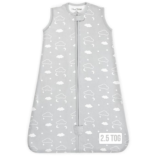 Mama Cheetah Baby Sleep Sack 2.5 TOG, Winter Baby Sleeping Bag with 2-Way Zipper, Organic Cotton Swaddle Transition Wearable Blanket for Boy Girl Infant Toddler, 18-24 Months, 1-Pack