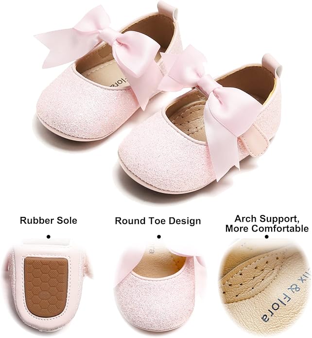 Soft Sole Baby Shoes - Infant Baby Walking Shoes Moccasins Rubber Sole Crib Shoes
