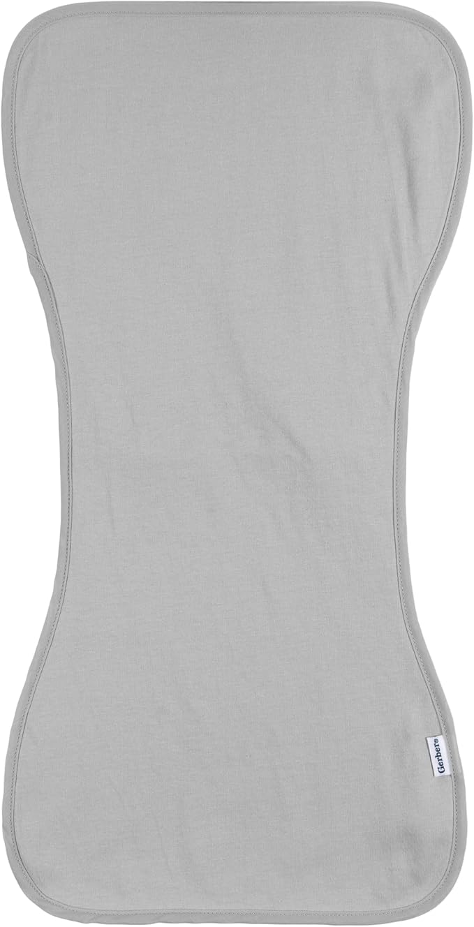 Gerber Baby Unisex Burp Cloths 60-Pack, White Black, Size 10.5" x 21"