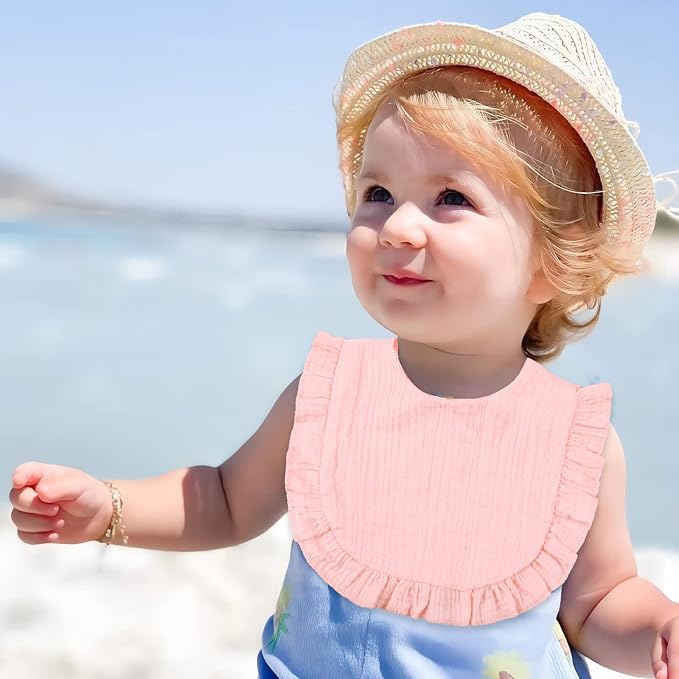 Baby Bibs Muslin Drool Teething Drooling Bibs for Baby Girl Boy Muslin Cotton