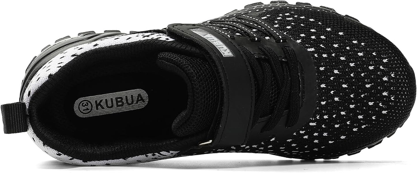 KUBUA Kids Sneakers for Boys Girls Running Tennis Shoes Lightweight Breathable Sport Athletic