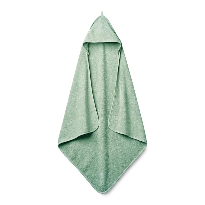 Baby Hooded Towel – Organic Cotton Baby Bath Towels – Baby Towels, Baby Bath Towels for Baby Boy, Baby Girl, 32" x 32" Super-Soft and Absorbent Baby Towels for Newborn (Roman Green)