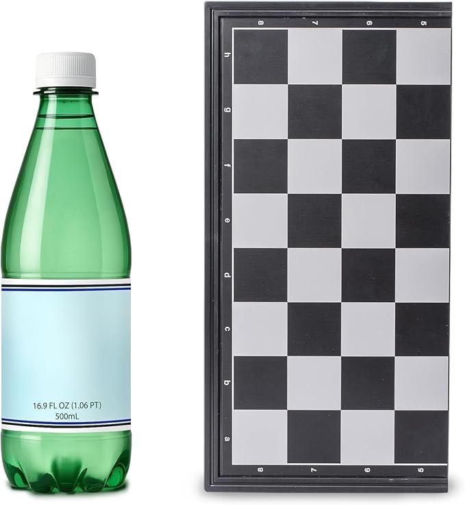 Yellow Mountain Imports Travel Magnetic Chess Set (9.8-Inch) - Folding and Portable Board Game