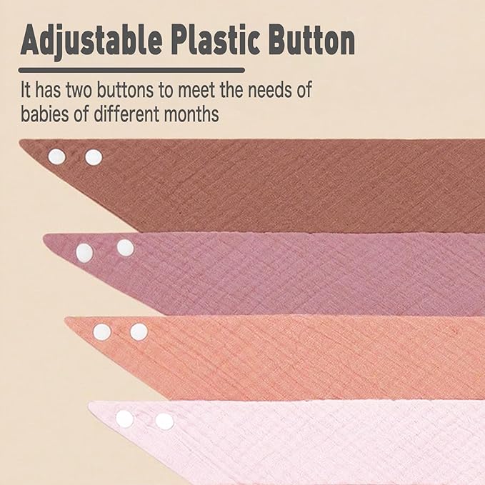 Baby Bibs Muslin Drool Teething Drooling Bibs for Baby Girl Boy Muslin Cotton