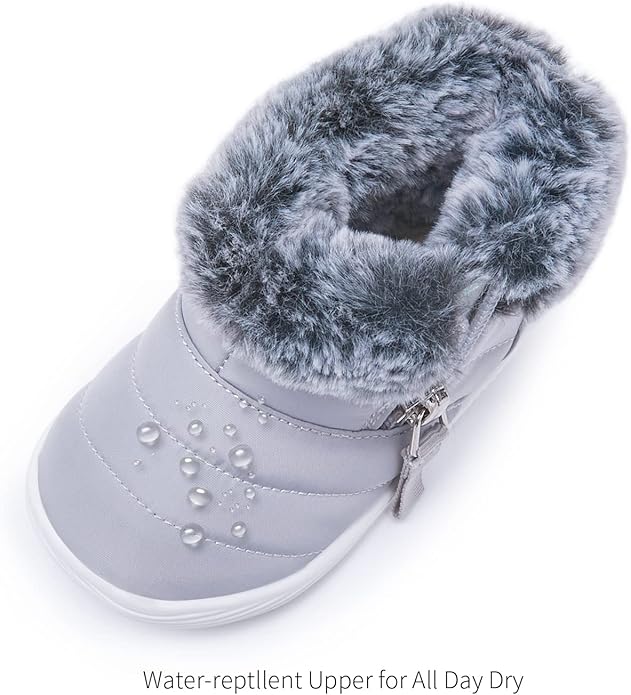BMCiTYBM Baby Boy Girl Snow Boots Waterproof Winter Warm Booties Nonslip Lightweight Outdoor Shoes for First Walkers 6 9 12 18 24 Months(Infant/Toddler)