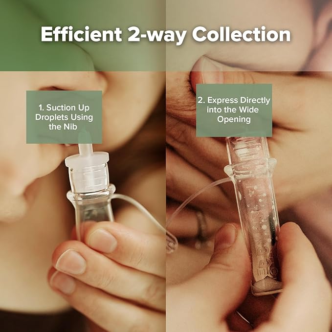 haakaa Manual Breast Pump 5oz/150ml & Silicone Colostrum Collector Kit Ready-to-Use Pack (0.1oz/4ml, 6pcs)