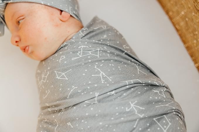 Copper Pearl Baby Swaddle Blanket - Premium Knit Baby Blanket, Large Soft Stretchy Receiving Blankets for Baby Boy and Girl, Swaddles for Newborn, Infant, and Toddler (Astro)