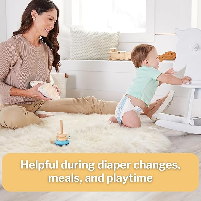 McKesson Baby Wipes, Baby Powder Scent (1 Pack, 72 Wipes) - Aloe & Vitamin E, 99% Water, Flip-Top Lid, Wipes for Sensitive Skin & Diaper Rash, 6.8 in x 7 in, 72 per pack