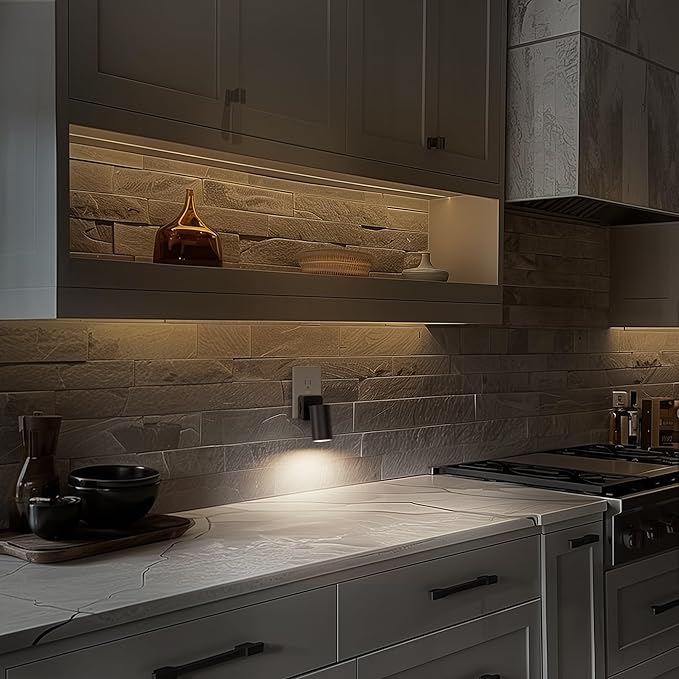 Night Lights Plug into Wall, 320° Rotating Night Light Plug in, Dusk to Dawn Sensor Dimmable Nightlight, Daylight White, 1W Led Night Light for Bedroom, Spot Light, Kids Room, Stair