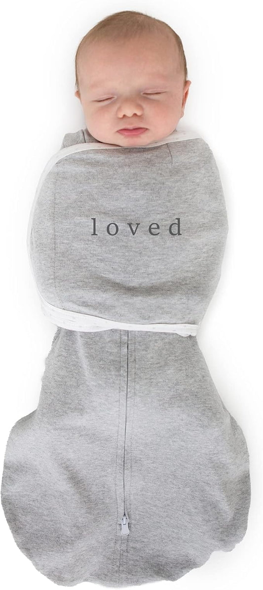 SwaddleDesigns 6-Way Omni Swaddle Sack Arms Up Swaddle for Newborn, More Options to Calm Startle Reflex, Improves Sleep