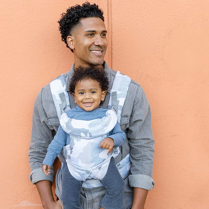 Infantino Flip 4-in-1 Convertible Baby Carrier, Adjustable, Ergonomic Babywearing, Registry Essential, Baby Carrier for Newborn to Toddler, Camo