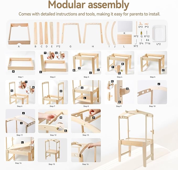 Sensory Table for Kids - Double-Sided Sand & Water Activity Table with Removable Canopy, Storage & Adjustable Slots, All-in-One Sensory Play Center for Indoor/Outdoor Sand, Water & Creative Learning