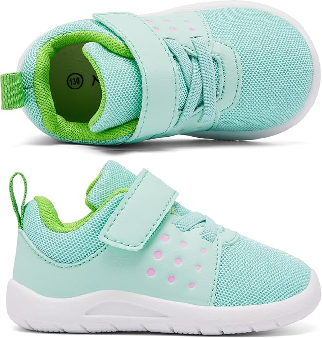 MORENDL Toddler Baby Shoes 0-4 Years Boy Girl Lightweight Breathable Non-Slip Sports Sneakers Running Walking Tennis Barefoot Shoes