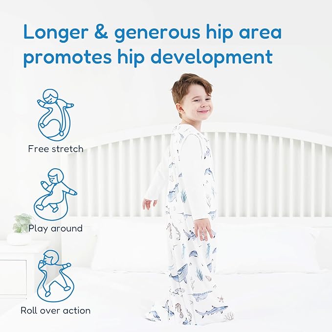 TotAha Toddler Sleep Sack 2T-3T-4T, Premium Light Wearable Blanket Baby Sleeping Bag with 2-Way Safe Zippers For Girl Boy