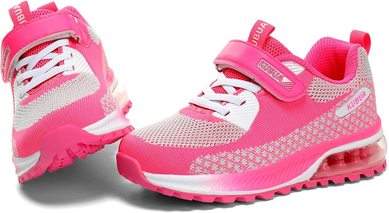 KUBUA Kids Sneakers for Boys Girls Running Tennis Shoes Lightweight Breathable Sport Athletic