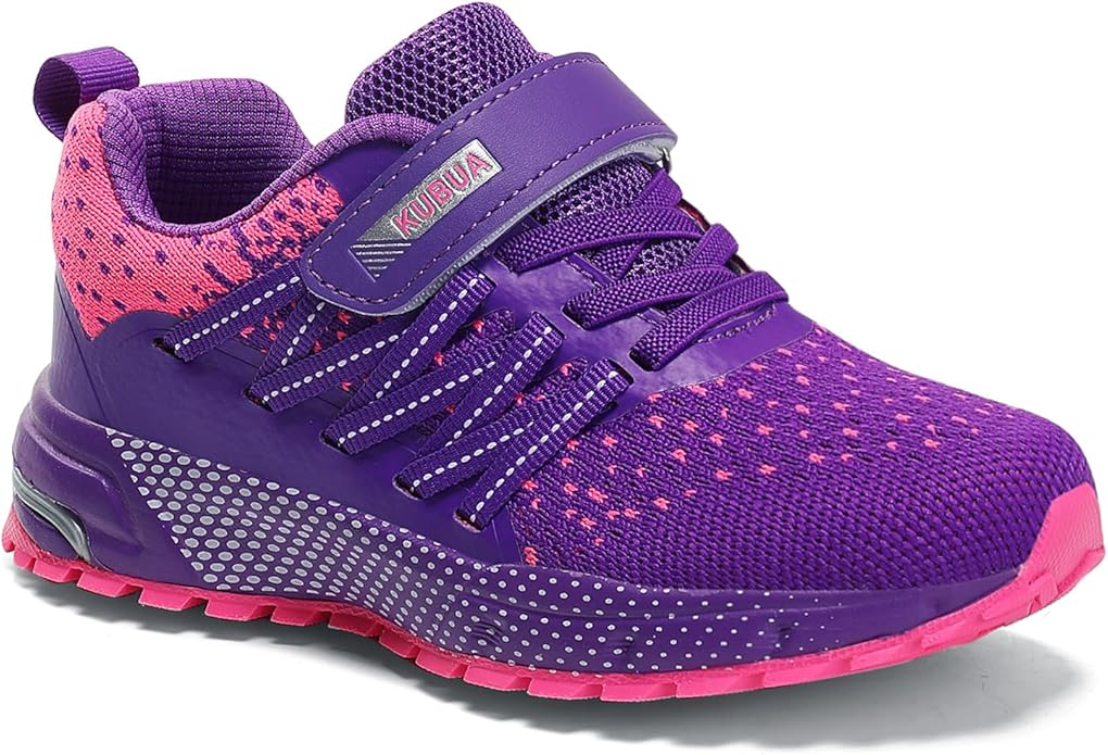 KUBUA Kids Sneakers for Boys Girls Running Tennis Shoes Lightweight Breathable Sport Athletic