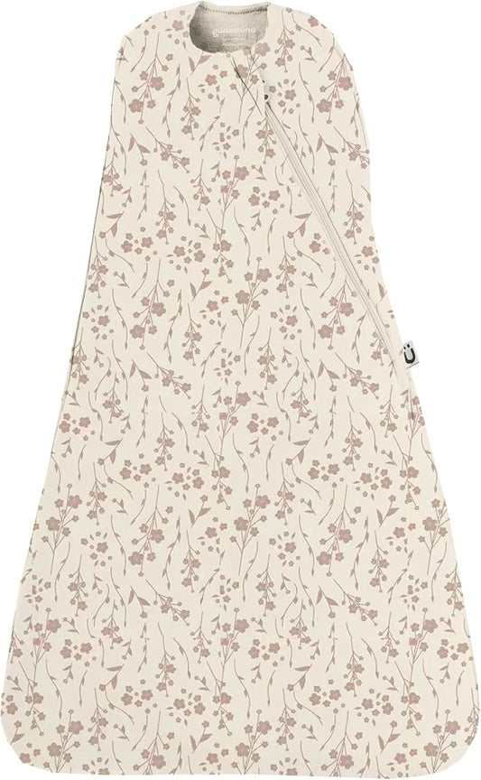 GUNAMUNA Swaddle Wrap for Newborns – Arms In or Out, Easy Diaper Changes with WONDERZiP, Soft Sleep Sack, 2.5 TOG