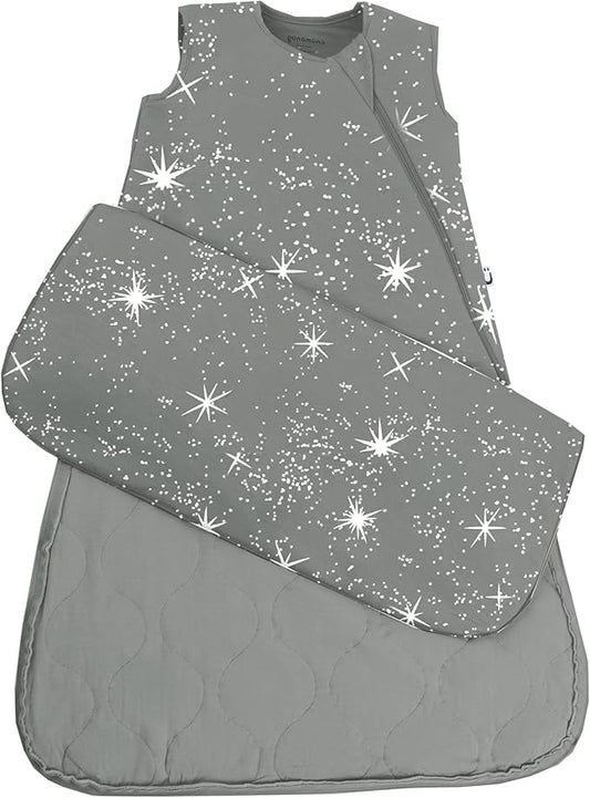 GUNAMUNA günamüna Unisex Baby, Toddler Wearable Blanket, Sleeping Bag Bamboo Rayon, Sleep Sack with Diaper Zipper, 2.6 TOG