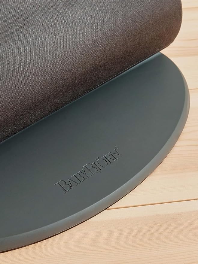 BabyBjörn Bouncer Bliss, Anthracite, Woven, Classic Quilt | 2-in-1 Adjustable Baby Bouncer Seat and Toddler Chair, Newborn to Toddler (8-29 lbs), 4 Positions, Lightweight & Portable