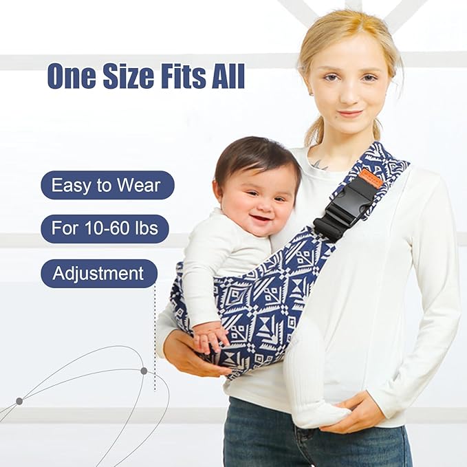 Baby Sling Carrier,Baby Sling,Toddler Carrier,Adjustable and Non-Slip Hip Seat Carriers Carrying 10-30 lbs(Black)