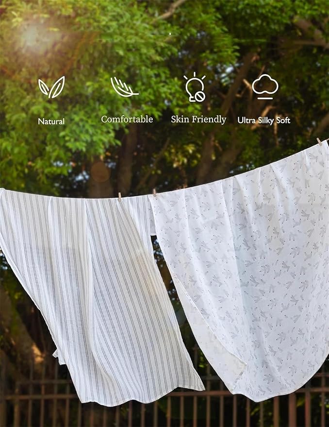 Momcozy Muslin Swaddle Blankets, Ultra Soft Neutral Baby Essentials Must Haves Registry Search, Breathable Large 47'' x 47'' Newborn Boys Girls Swaddle Receiving Blanket, Sugar Bowl Bunny