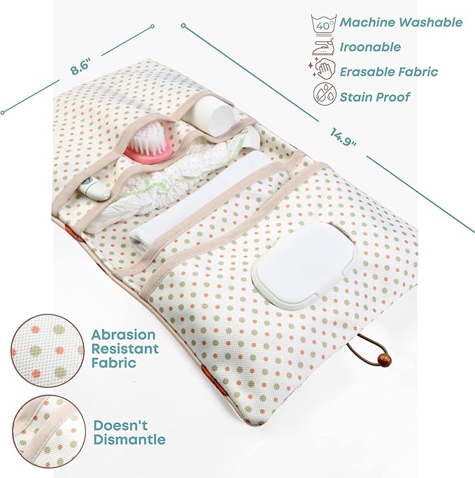 HAMUR Baby Diaper Bag Organizer – Travel-Friendly, Compact & Foldable | Stroller Pouch for Newborn Essentials – Must-Have for Boys & Girls (URchin)