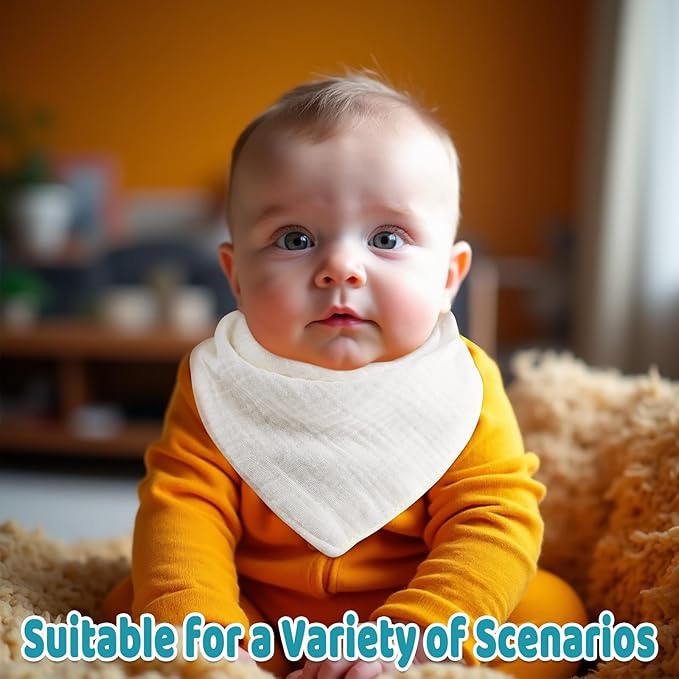 Baby Bibs Muslin Drool Teething Drooling Bibs for Baby Girl Boy Muslin Cotton