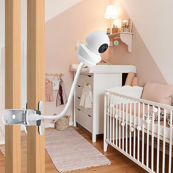 Baby Monitor Mount Compatible with Babysense HD S2/ V43 Monitor and Other Baby Monitor with 1/4 Threaded Hole 15.7 inches Flexible Clip Clamp Mount Long Gooseneck Arm