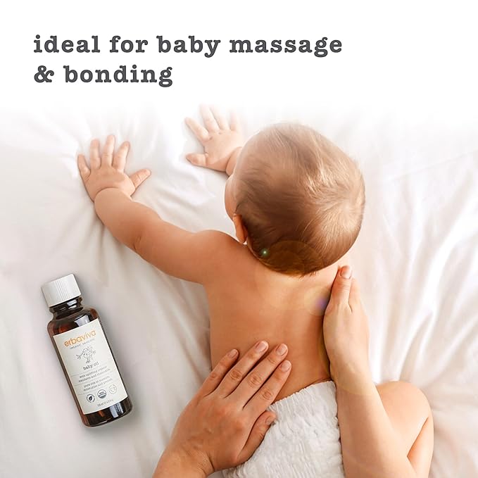 erbaviva Baby Oil, 4 Fl Oz (Pack of 2)