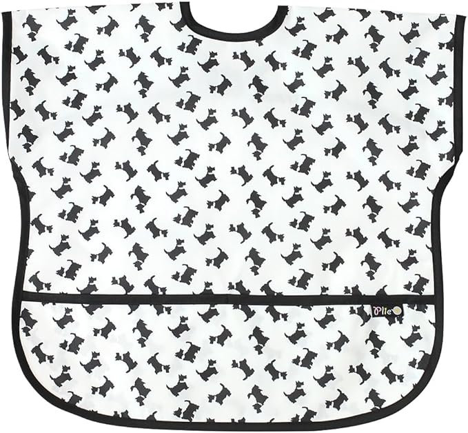 Short Sleeve Waterproof Bib for Toddlers – Feeding Apron for Mealtime, Daycare, Self-Feeding & Messy Play, Baby Bib