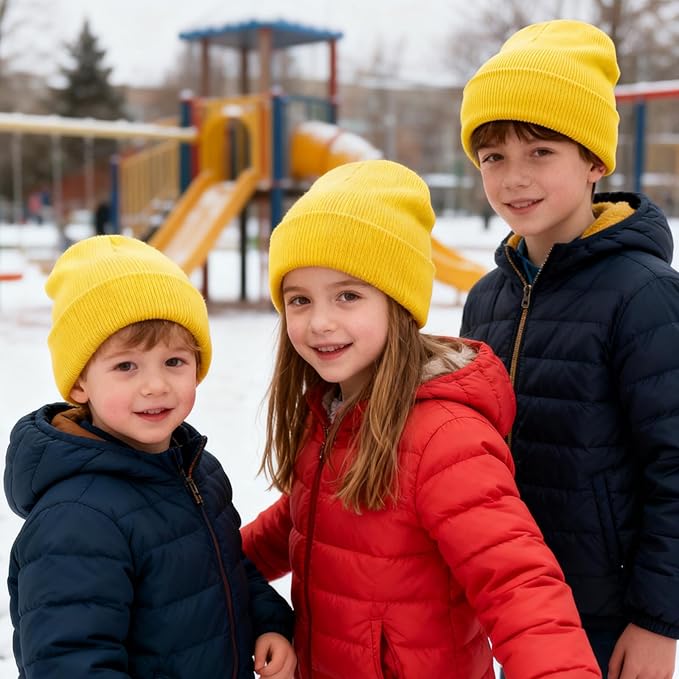 ZOORON Toddler Beanie Baby Kids Beanies Warm Winter Hat Knit Skull Cap for Boys & Girls Soft Children Infant Hat