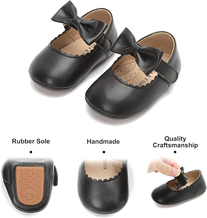 Soft Sole Baby Shoes - Infant Baby Walking Shoes Moccasins Rubber Sole Crib Shoes
