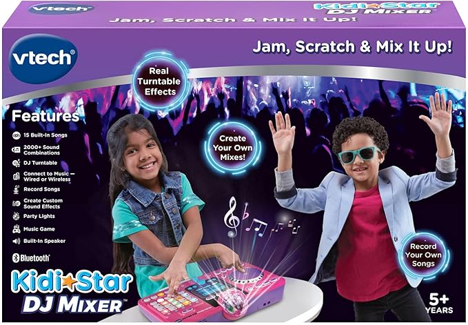 VTech Kidi Star DJ Mixer, Pink