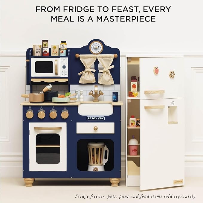 Le Toy Van Oxford Deluxe Toy Kitchen Premium Wooden Toys for Kids Ages 3 Years & Up, Oxford Deluxe Kitchen