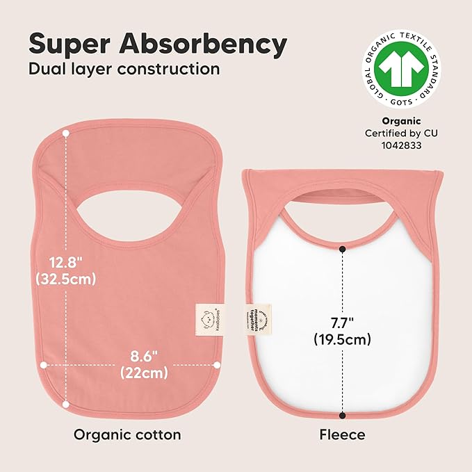 8-Pack Baby Bibs for Boys, Girls - Pullover Bibs for Drooling Teething Baby Girl & Boy Toddler, Newborn, Soft & Absorbent, Cute Colors, Large Torso Coverage Keep Infant Clean & Dry (Butterflies)