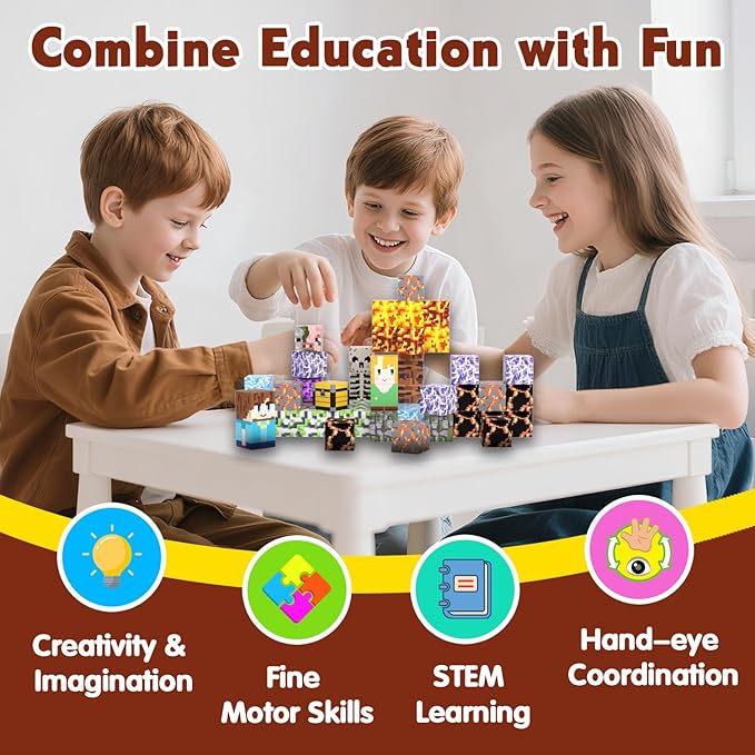 Magnetic Blocks, Magnetic Tiles Building Blocks, Magnet Cubes STEM Sensory Game Toys Christmas Birthday Gifts for Kids Boys Girls Age 3+ (Sword)