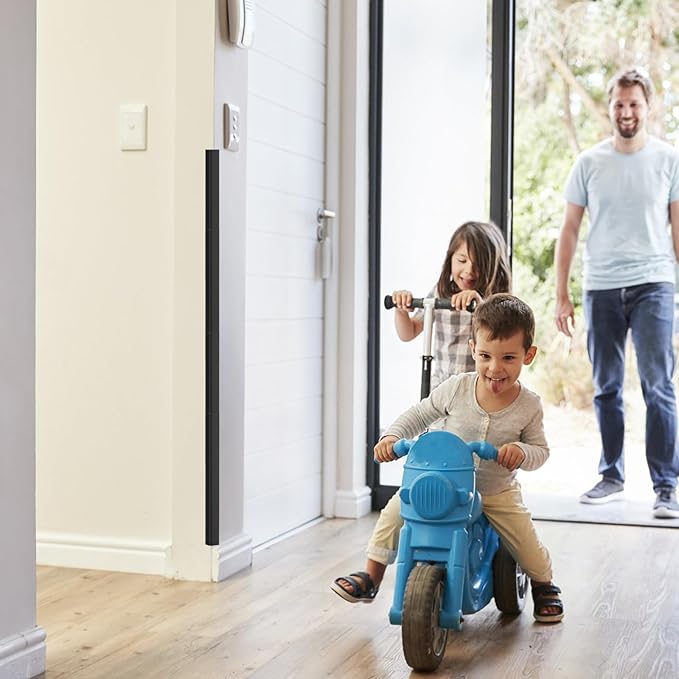 Wall Corner Edge Protector - 1x1x36 inch Baby Proofing Corner Guards, Self-Adhesive Furniture Edge Strips, for Home, Kindergarten, Office, 5 Pack (36" L x 2" W x 2" H, Black, 5)