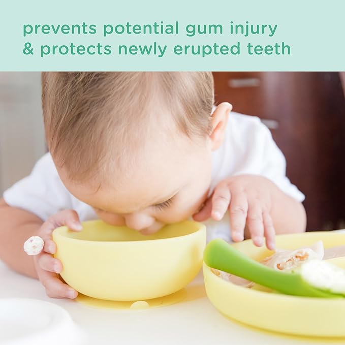 Olababy 100% Silicone Suction Bowl with Lid for Independent Feeding | First Stage Self Feeding Essential for Toddlers and Kids| Baby Led Weaning Snack Feeder | Food Container and Storage | (Blueberry)